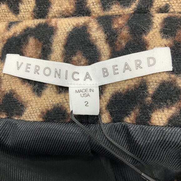 Veronica Beard Leopard Senna Dickey Coat - Picture 4 of 5